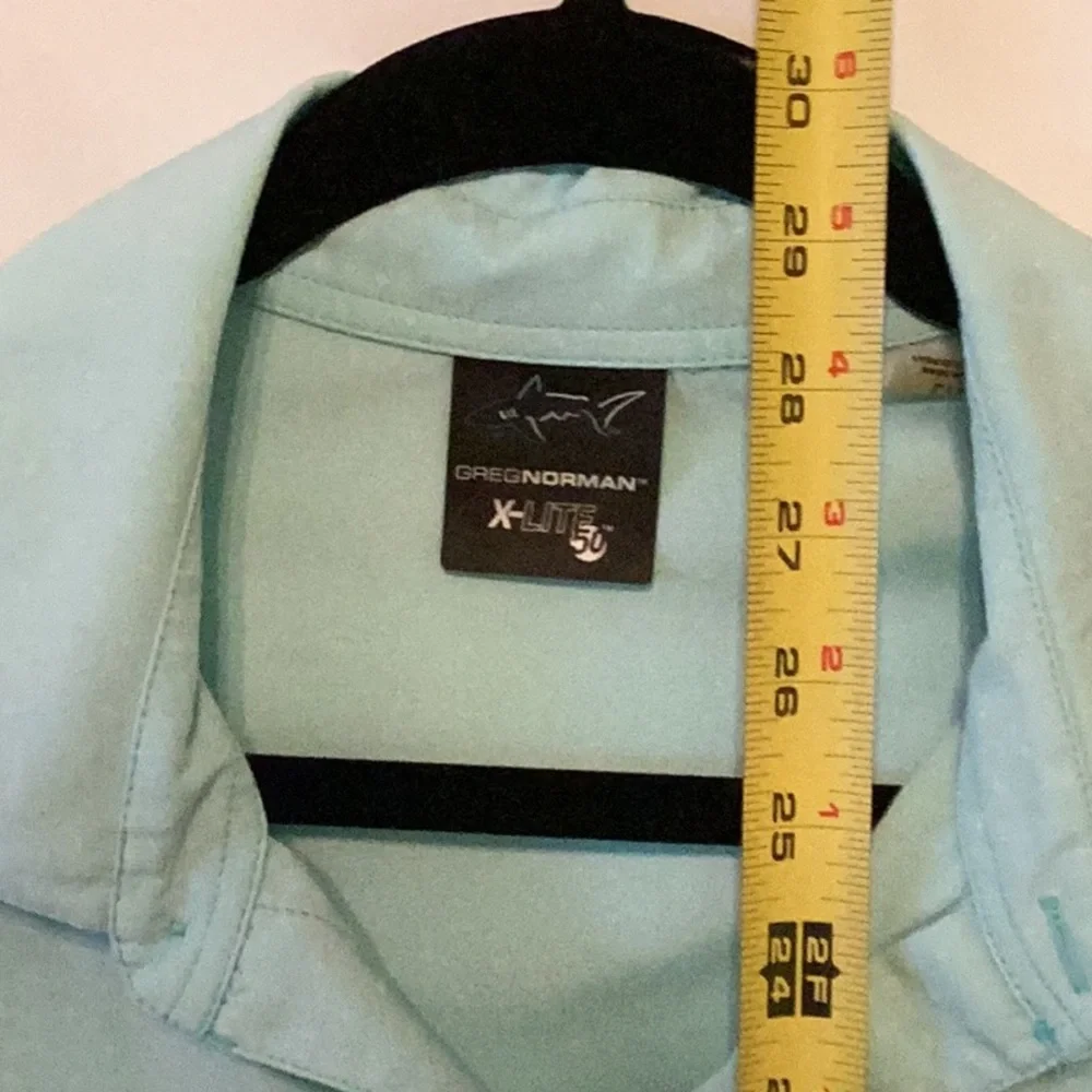 Greg Norman Collection Blue Polo Shirt - Picture 2 of 4